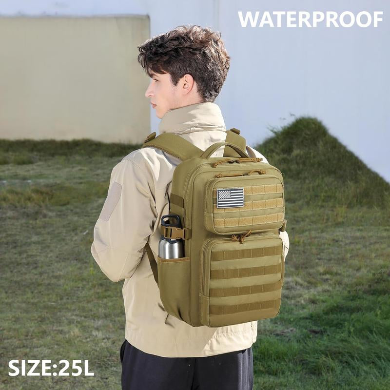 Wotony Tactical Backpacks Military Backpack for Men 25L Hiking Daypacks Walking Gym Swimming Backpack