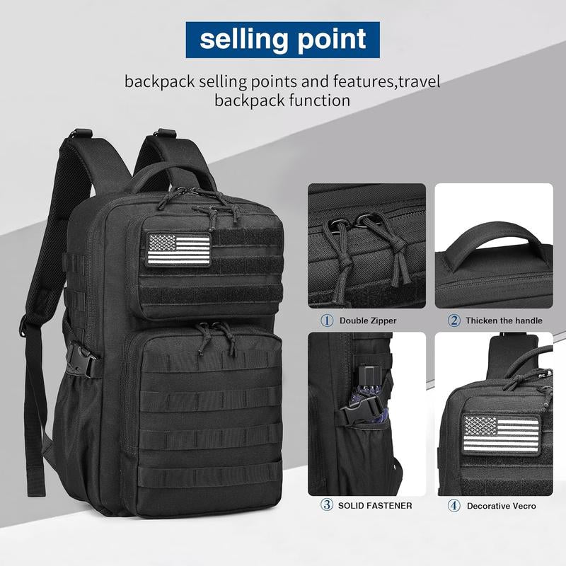 Wotony Tactical Backpacks Military Backpack for Men 25L Hiking Daypacks Walking Gym Swimming Backpack