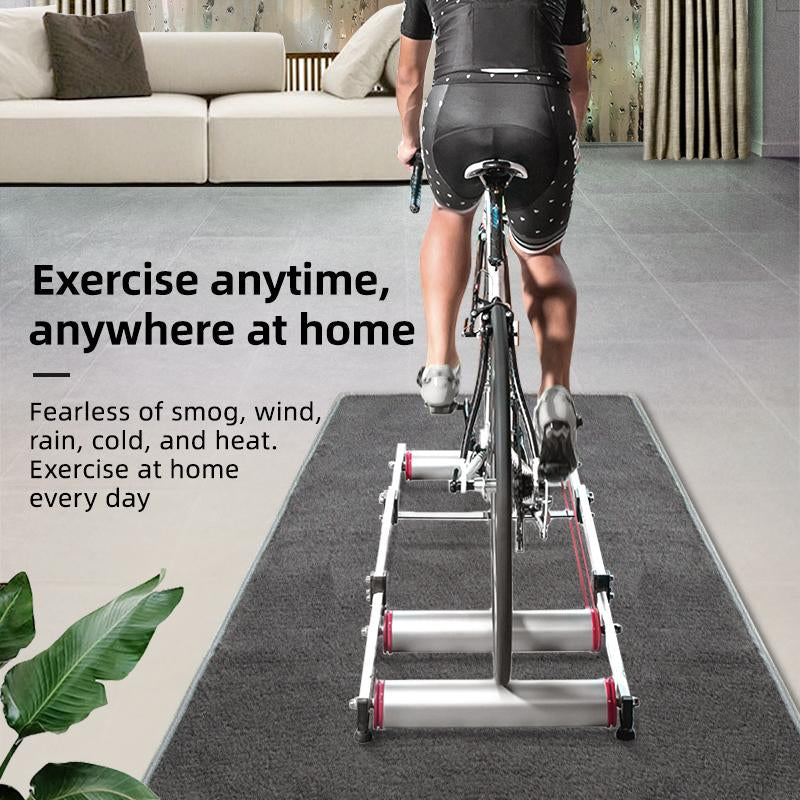 ROCKBROS Bike Rollers Adjustable Bike Trainer Stand Foldable Indoor Cycling Bicycle Roller with Resistance for MTB Road Bike Exercise