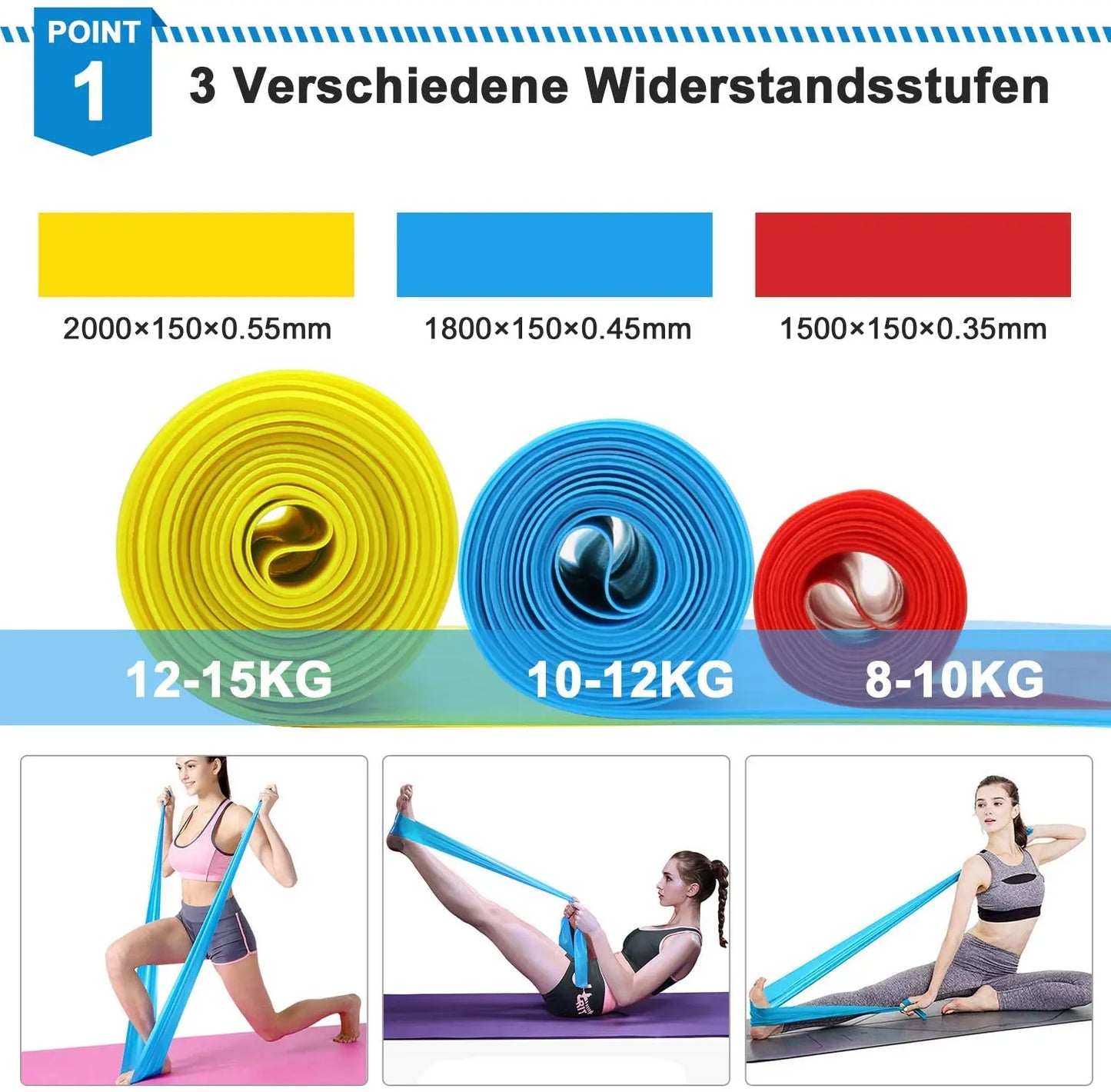 Get Fit Anywhere with Our 3-Pack Elastic Resistance Bands for Yoga, Pilates, and Crossfit! 💪✨ #FitnessGoals #WorkoutEssentials