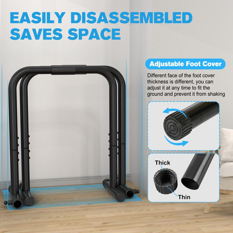 Relife Sports Dip Station Functional Heavy Duty Dip Stands Fitness Workout Dip Bar Station Stabilizer Parallette Push up Stand Dealsforyoudays