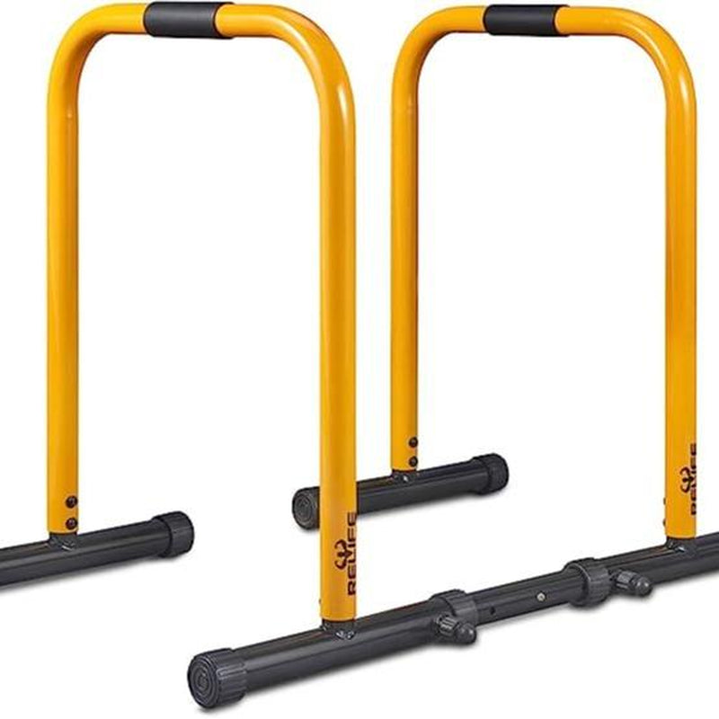 Relife Sports Dip Station Functional Heavy Duty Dip Stands Fitness Workout Dip Bar Station Stabilizer Parallette Push up Stand Dealsforyoudays