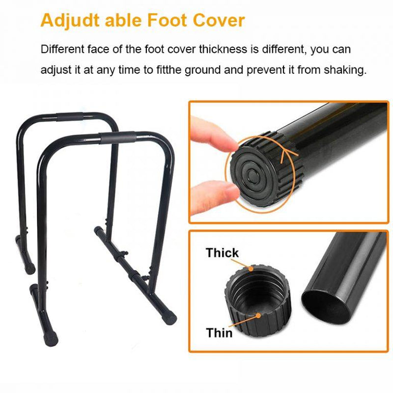 Relife Sports Dip Station Functional Heavy Duty Dip Stands Fitness Workout Dip Bar Station Stabilizer Parallette Push up Stand Dealsforyoudays