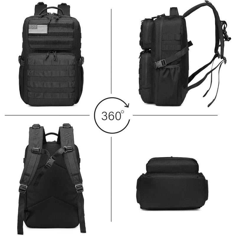 Wotony Tactical Backpacks Military Backpack for Men 25L Hiking Daypacks Walking Gym Swimming Backpack