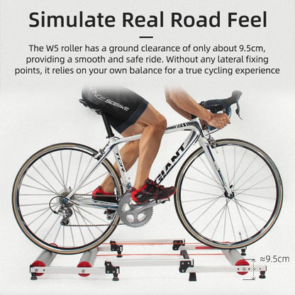 ROCKBROS Bike Rollers Adjustable Bike Trainer Stand Foldable Indoor Cycling Bicycle Roller with Resistance for MTB Road Bike Exercise