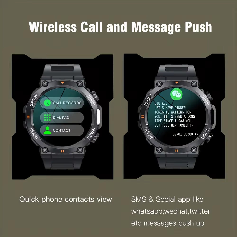 Level up your fitness game with the K56Pro Smart Watch for Men! 🏃‍♂️💪 Heart rate monitor, Bluetooth, and a stunning 1.39" HD screen – perfect for outdoor adventures! 🌟 #SmartWatch #FitnessGoals #TechForMen