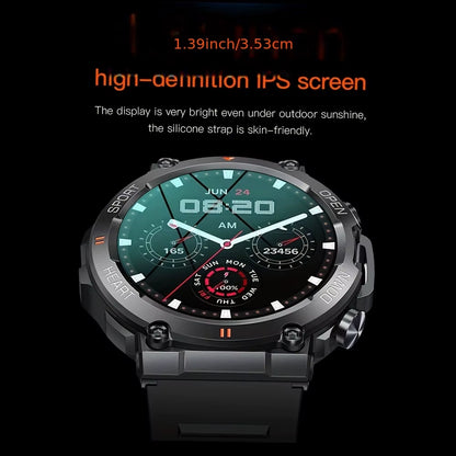 Level up your fitness game with the K56Pro Smart Watch for Men! 🏃‍♂️💪 Heart rate monitor, Bluetooth, and a stunning 1.39" HD screen – perfect for outdoor adventures! 🌟 #SmartWatch #FitnessGoals #TechForMen