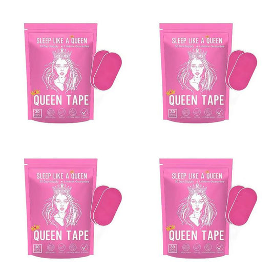 Queen Mouth Tape - 3 Month Supply Mouth Tape, Pink, Gentle, Adhesion, 30 Strips, Sports Accessories,